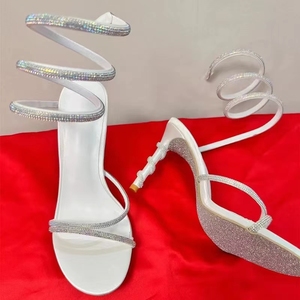 Star <b>Style</b> Luxury Crystal Snake Coiled Pumps Sexy Stiletto High Heels <b>Gladiator</b> <b>Sandals</b> for Summer Fashion Party Prom Women's - Product Image 6