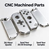 Pièces usinées CNC en aluminium avec logo personnalisé, usinage CNC de fichiers STL, anodisation, finition de surface pour coque de manette de jeu