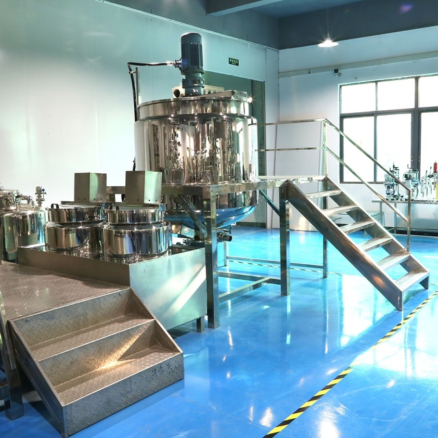 Chemical Mixing Machine 1000L High-Shear Mixer with Stirrer and Scraper