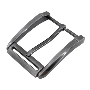<span class=keywords><strong>Boucle</strong></span> de <span class=keywords><strong>ceinture</strong></span> classique 40 mm en alliage de zinc noir et argenté, à ardillon simple, personnalisable pour la fabrication de ceintures - Product Image 1
