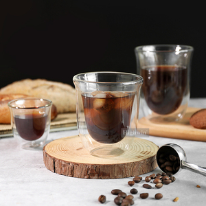 Tazza da Caffè Espresso all'Ingrosso, Tazza da Tè e Caffè in Vetro Borosilicato <span class=keywords><strong>a</strong></span> Doppia Parete - Product Image 1