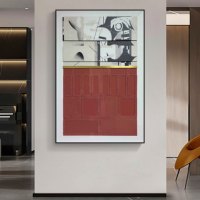 Art mural abstrait 3D, nouvelle tendance, art moderne, peinture décorative, peintures murales abstraites