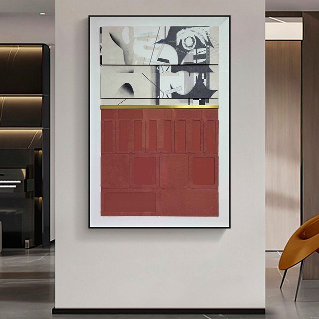 3d Three-dimensional Abstract Wall Art New Trendy Modern Art Decorative Painting Abstract Hanging Paintings