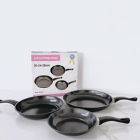 Wajan Penggorengan 20+24+28CM Anti Lengket Mini Tebal untuk Steak, Pancake, Telur, Sosis, dan Makanan Laut
