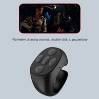 Mini télécommande Bluetooth en forme d'anneau, multifonctionnelle, sans fil, mains libres, compatible avec les smartphones IOS et Android, rechargeable