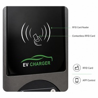 Estación de Carga para Vehículos Eléctricos en Edificios de Oficinas, Wallbox Nivel 2 AC, 7KW 22KW, OCPP, RFID, Tipo 2, CE, Control por Aplicación, Pantalla LCD, WrightCharge