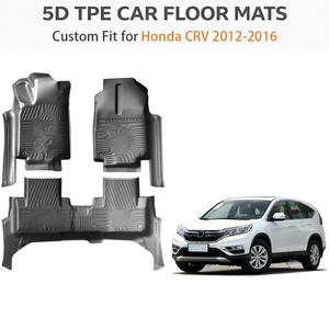 Alfombrillas de Coche TPE Personalizadas para Honda CRV LHD 2012-2016 |   Tapetes para Piso Impermeables para Todo Clima, Juego Completo, OEM de Fábrica - Product Image 2