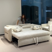 Canapé-lit moderne pliable convertible en velours confortable fauteuil pliable chambre à coucher salon vente en gros lit de jour trois places