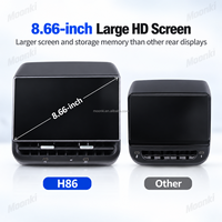 Écran de divertissement arrière H86 de 8,66 pouces pour Tesla Model 3 Model Y Android 13 4 Go 64 Go