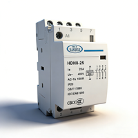 Contactor Modular de CA 25A 2NO2NC 4 Contactos 400V Voltaje de Funcionamiento 220/240V Voltaje de Control