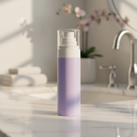 Botella Cosmética de Plástico PET de 100 ml con Tapa de Rosca para Champú, Loción, Limpiador Facial y Desmaquillante, con Colores Personalizados