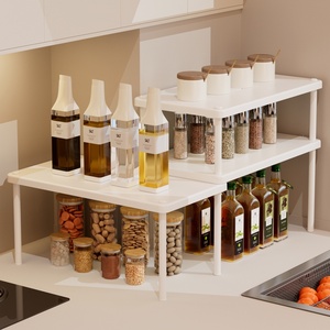 <b>Kitchens</b> Cabinet <b>Storage</b> Drawer Type Shelves Corner Shelf Multi-Functional Double Layer Pull Out <b>Storage</b> <b>Racks</b> Shelves - Product Image 1