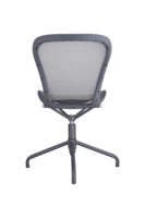 Chaise de bureau exécutive moderne sans accoudoirs en maille respirante avec base à cinq étoiles pour la maison, le bureau ou l'école