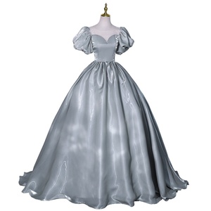 S2457N 2026 Nouvelle <span class=keywords><strong>Robe</strong></span> de Soirée Princesse Printemps Style <span class=keywords><strong>Mariage</strong></span> Manches Bouffantes Élégante pour Spectacle Artistique Examen Solo - Product Image 5