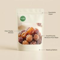 Sachet sur pied à zip imprimé pour fruits lyophilisés, anti-odeurs et anti-humidité, avec votre logo
