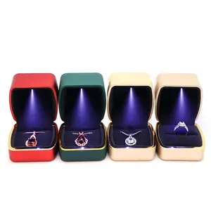 Factory In Stock Led Light Jewelry Box Jewelry Rings Boxes Led Jewelry Packaging Box