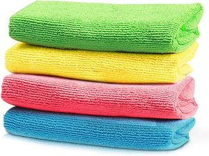 Ensemble de chiffons de nettoyage en microfibre, serviette de cuisine super absorbante, chiffon à vaisselle sans peluches pour le nettoyage des vitres de voiture et de la maison, séchage rapide - Product Image 1