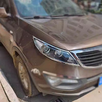 Accessoires d'extérieur automobiles ABS Chrome OEM pour 2011 Kia Sportage Bezels de garniture de phare