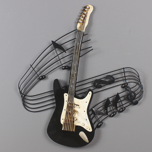 Instruments de <span class=keywords><strong>musique</strong></span> à tenture <span class=keywords><strong>murale</strong></span> artisanale en <span class=keywords><strong>métal</strong></span> Décorations créatives pour la technique de coulée de café de bar de magasin - Product Image 3