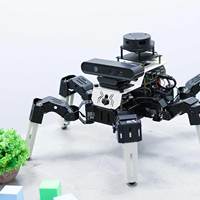 Robot Hexápodo Biónico Muto RS AI de 18 DOF, Modelo Grande, Logra Interacción y Navegación con Mapeo 3D para ROS2 Raspberry Pi 5