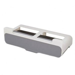 Kitchen Wall Mounted Plastic PP Double Tier Modern <b>Spice</b> Holder Under Shelf <b>Spice</b> <b>Rack</b> Drawer Pull Out <b>Organizer</b> Cabinet Storage - Product Image 6