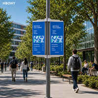 Écran LED intelligent P4-P6 pour poteaux de ville, avec SDK, Wi-Fi, 4G, 5G et contrôle à distance, pour affichage publicitaire, signalisation d'orientation et usage en magasin de détail et ascenseur