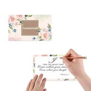 Tarjeta de Felicitación Mini de Lujo con Diseño Personalizado, Mensaje de Agradecimiento y Logotipo Impreso en Doble Cara para Pequeñas Empresas - Product Image 3