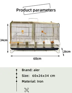 Gabbie per animali domestici all'ingrosso in metallo gabbia per uccelli Extra Large gabbia per uccelli