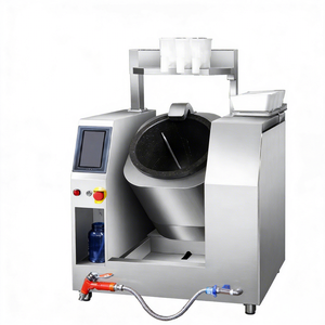 Équipement de cuisine professionnelle : Machine de cuisson automatique pour riz frit, <span class=keywords><strong>robot</strong></span> à rouleaux à alimentation automatique, <span class=keywords><strong>cuiseur</strong></span> de sel et de sauces - Product Image 2