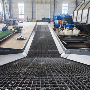 Convoyeur à chaîne avec plaques de protection latérale anti-impact 10-100 TPH pour le transport et la déshydratation intégrés des déchets industriels de construction - Product Image 1