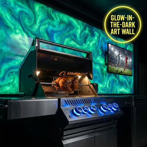 Collection de pods de barbecue professionnels modernes et robustes pour l'extérieur, cuisine modulaire en acier inoxydable avec réfrigérateur intégré et barbecue à gaz - Product Image 1