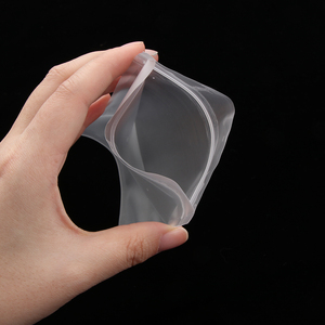 In Stock Food Clear Frosted Pouches Plastic Zipper Packaging 3 Side Seal Transparent Bags - Product Image 4