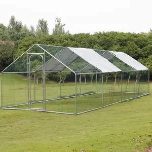 Large size Classics Eco-Friendly Windproof Metal Walk In Chicken Coop Run