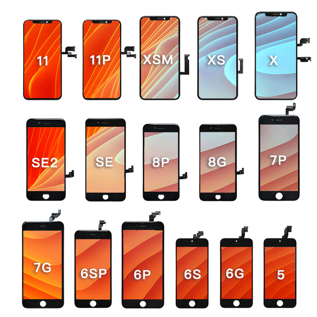 LCD Screen Compatible for iPhone 11 12mini 13plus 14pro Max Incell Display 3D Touch Digitizer Frame Assembly