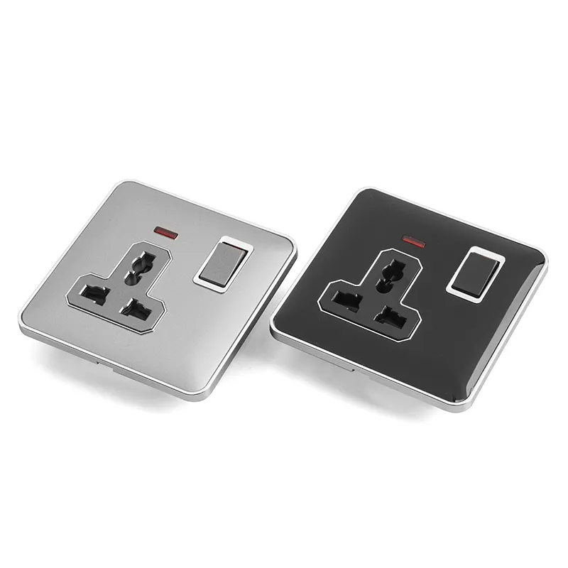 S3 Black Acrylic touch switch socket electrical light on/off switch 220v~