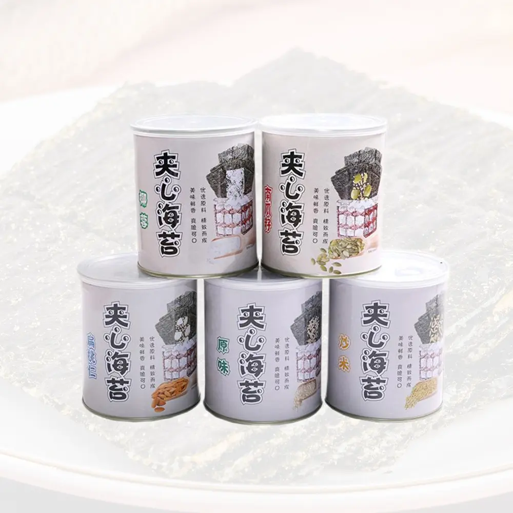 Delicious Seaweed Snacks Ready to Eat Canned Sandwich Seaweed for Supermarket