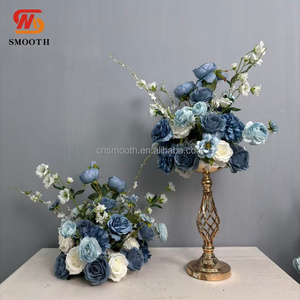 SMOOTH Small 30cm Flower Ball <strong>White</strong> <strong>Green</strong> Rose Flower Centerpiece Ball <strong>Bouquet</strong> for <strong>Wedding</strong> Events - Product Image 6