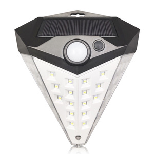 Solar Powered <b>LED</b> <b>Sensor</b> Street <b>Light</b> Triangular Diamond Human Body Intelligent Outdoor Waterproof Courtyard Wall <b>Light</b> - Product Image 2