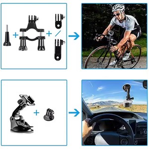 Kit de Accesorios para Cámara de Acción HONGDAK 58 en 1, Juego de Accesorios para GoPro Hero 13 12 <span class=keywords><strong>11</strong></span> 10, Monopié, Palo Selfie, Clip - Product Image 5