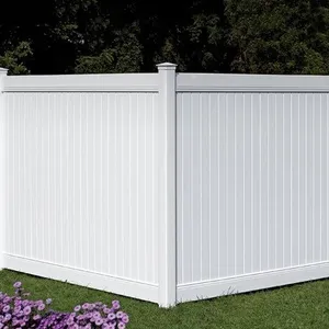 Vinyl Full Privacy Fence Yard Fencing Popular Style