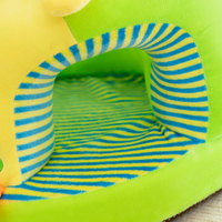 Fauteuil Poupée Pliable en Peluche Souris Animal pour Bébé Apprentissage à S’asseoir