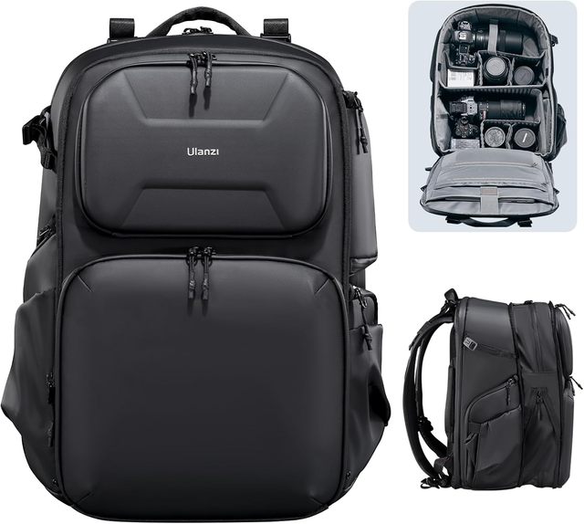 ULANZI BP10 Hardshell 35L Professional Photography Video Backpack for DSLR and Accessories