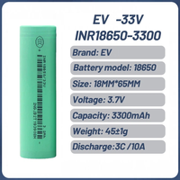 Baterai Lithium Rechargeable Original EV E 33V 18650 3300mAh 10A Fast Charge INR18650 3200 Grade A Li Ion Cell