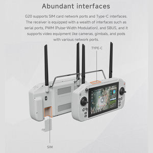 Skydroid G20 uzaktan kumanda 2.4G/5.8G Dual-Band GR01 alıcı 7 inç ekran hızlı şarj 8G plastik Metal RC parçaları - Product Image 3