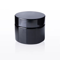 Pot en verre violet foncé anti-UV écologique pour l'emballage de crème cosmétique, une collection exclusive de flacons cosmétiques