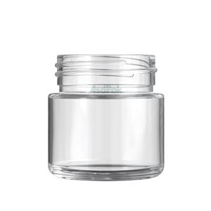 Tapa de plástico blanca mate para lata de aluminio, etiqueta personalizada, frasco de vidrio transparente de 2 onzas resistente a niños para medicamentos - Product Image 3