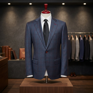 Stylo's Collection Unisex Business Suits <b>Woolen</b> Blazer Jacket Adults Single Breasted Button V-Neck Collar Pleated Breathable - Product Image 3
