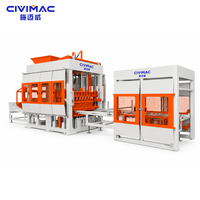 Machine à fabriquer des blocs de pavés entièrement automatique, machine à briques de pavés en béton entrecroisés QT12-15, ligne de production hydraulique PLC
