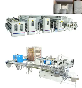 Full automatic high quality 1880 toilet paper roll making machine small production in guangzhou