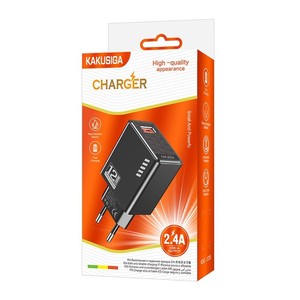 อะแดปเตอร์ชาร์จ Kakusiga 12W USB 5V/2.4A สีดำ ชาร์จเร็ว สำหรับอุปกรณ์มือถือ - Product Image 3